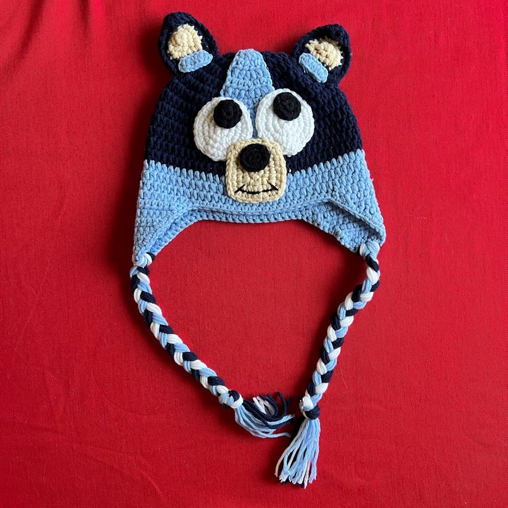 Bluey Toddler Crochet Beanie